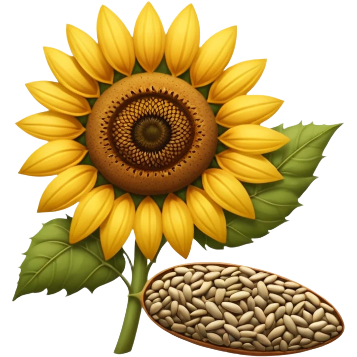 A sunflower seed emoji