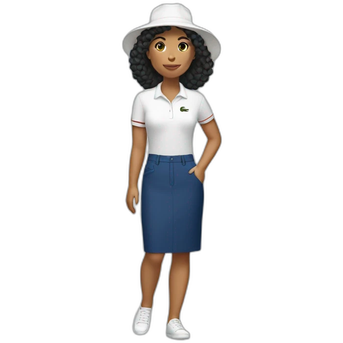 Latin woman Lacoste  emoji