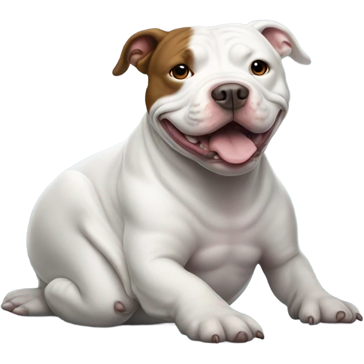 pitbull on top of beluga whale emoji