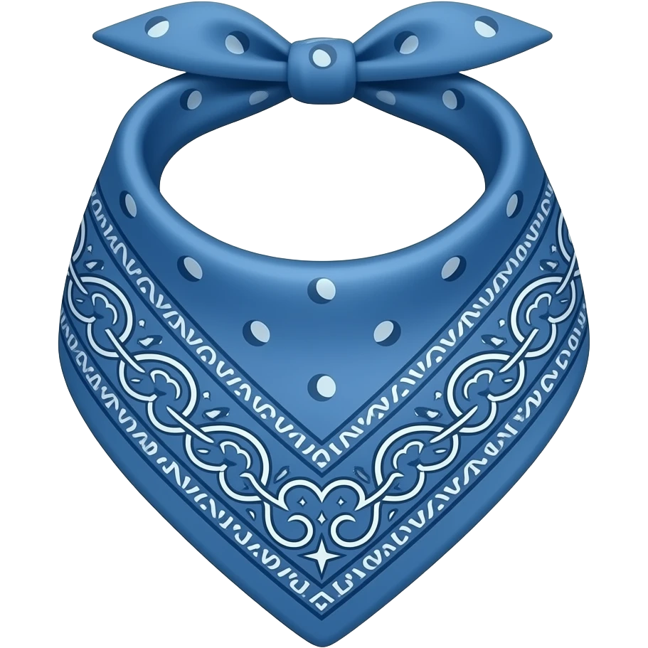 Blue bandana emoji