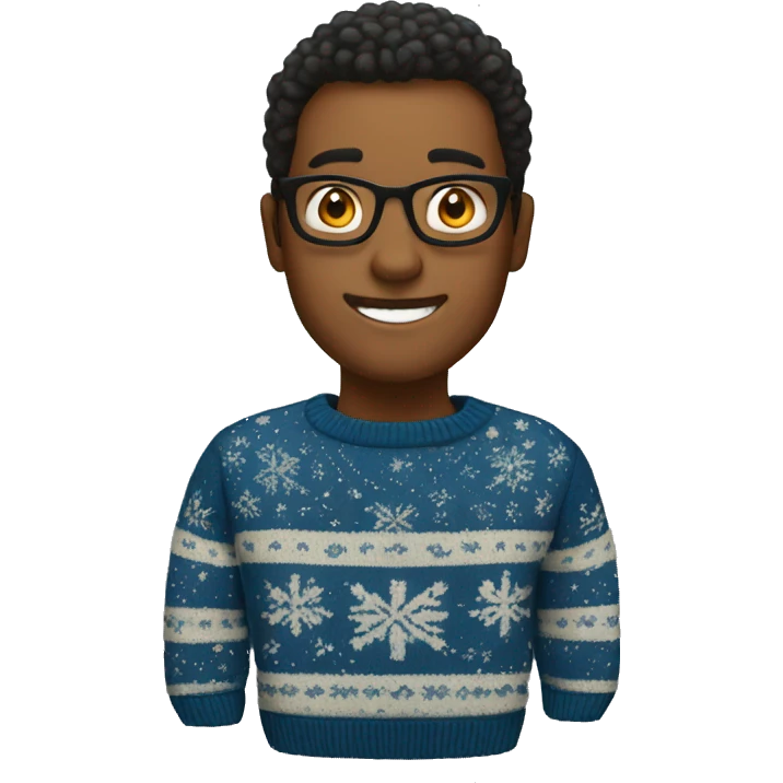 New Year's sweater emoji