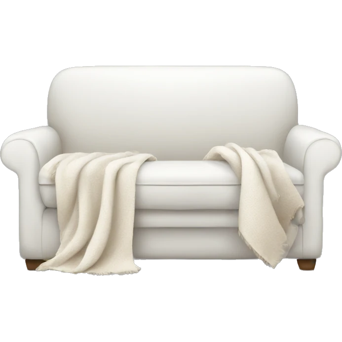White Sofa with blanket emoji