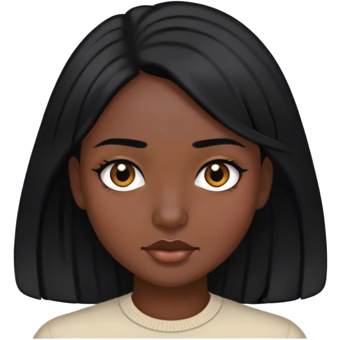 hot inmate female black hair emoji