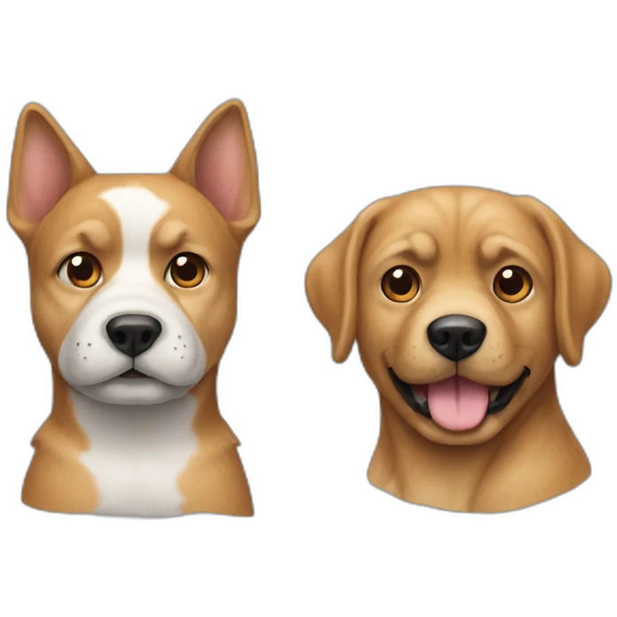 Chien et chat emoji