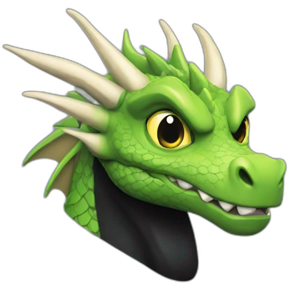 dragon noir electric emoji