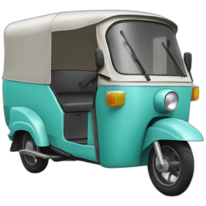 Half bike half tuktuk emoji