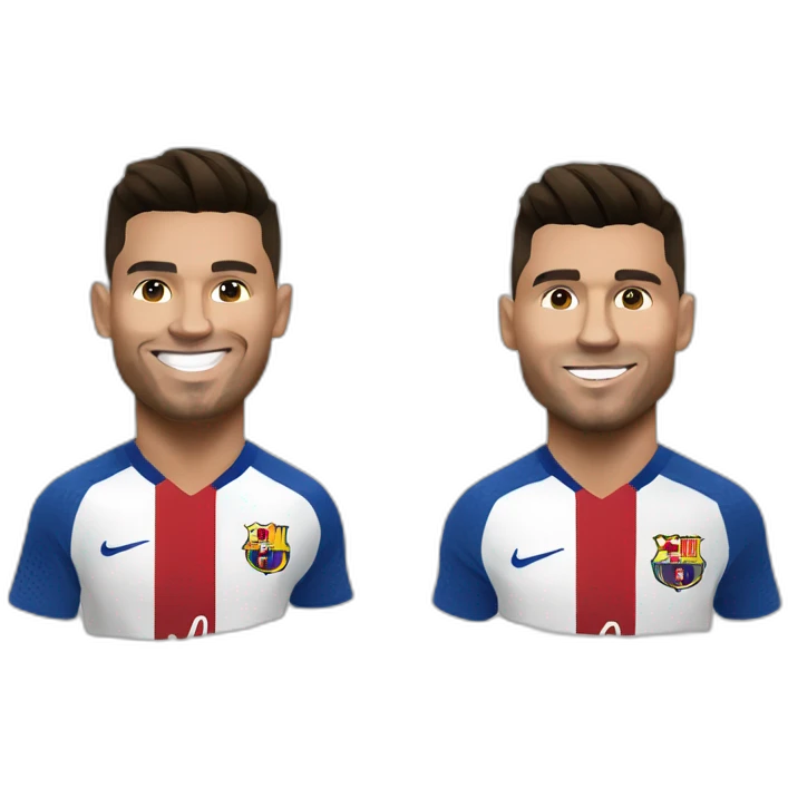 Ronaldo sur Messi emoji