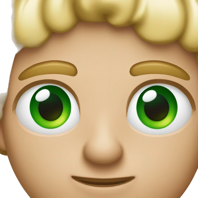 Cajera de macdonals con ojos verdes  emoji