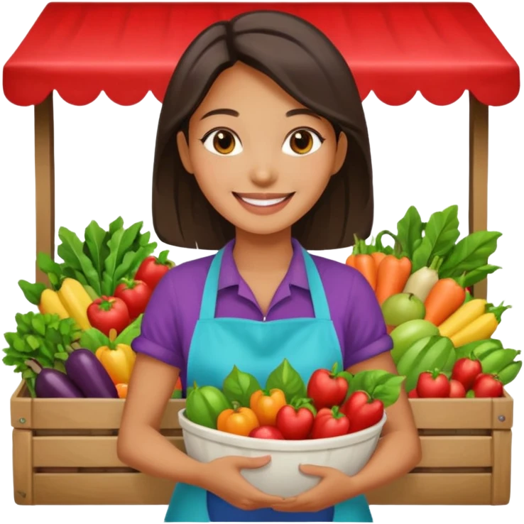  Night Market Vendor woman emoji