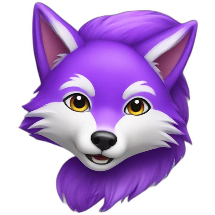 purple fox emoji