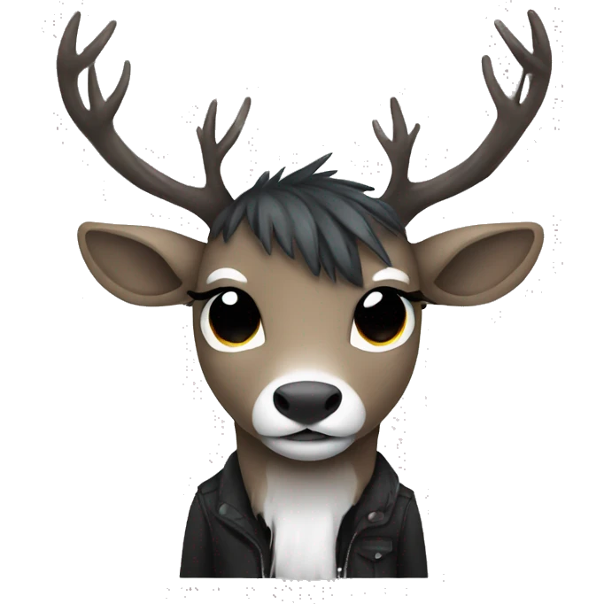 Emo deer emoji