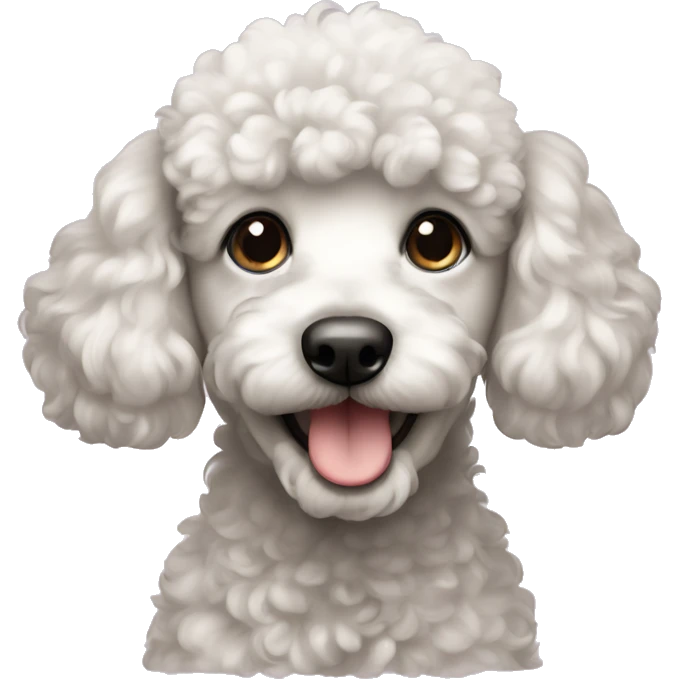 A poodle puppy emoji