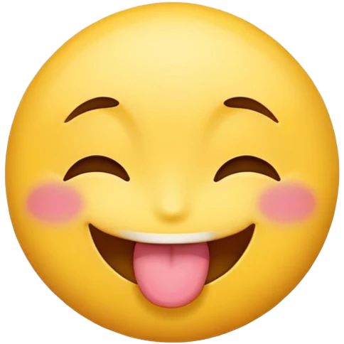 emoji smiling with tongue out and eyes closed emoji
