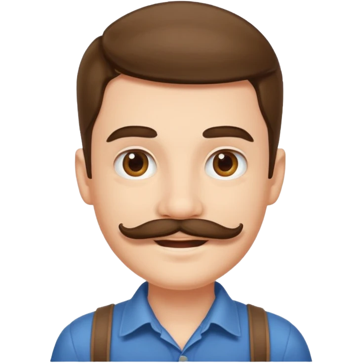 mustache boy emoji