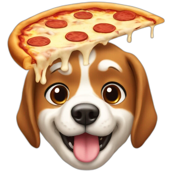 Chien pizza emoji