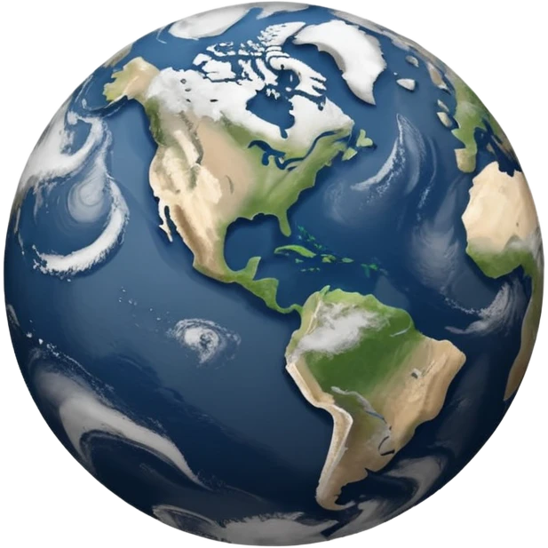 white and grey earth emoji