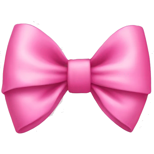 Cute pink bow  emoji