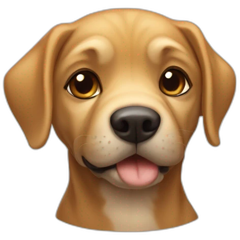 Chien sur tortue emoji