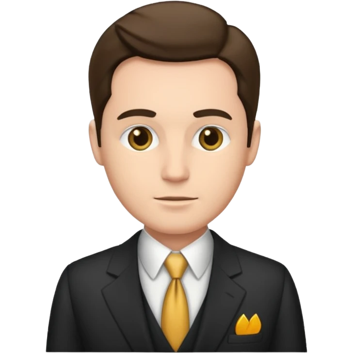 Man Old money style face emoji