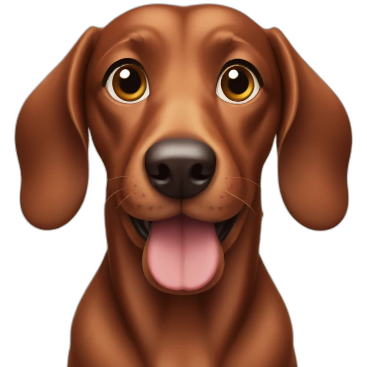 Brown sausage dog emoji