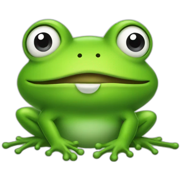 frog-styled talk cloud emoji