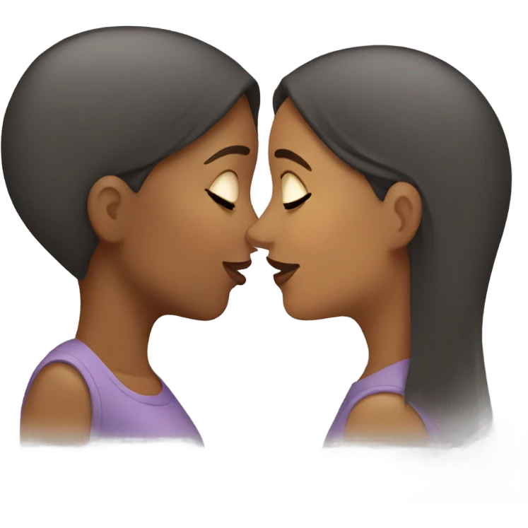 two women kissing emoji