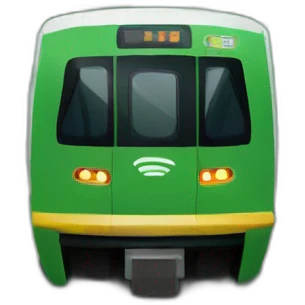 Fortaleza metro logo green emoji