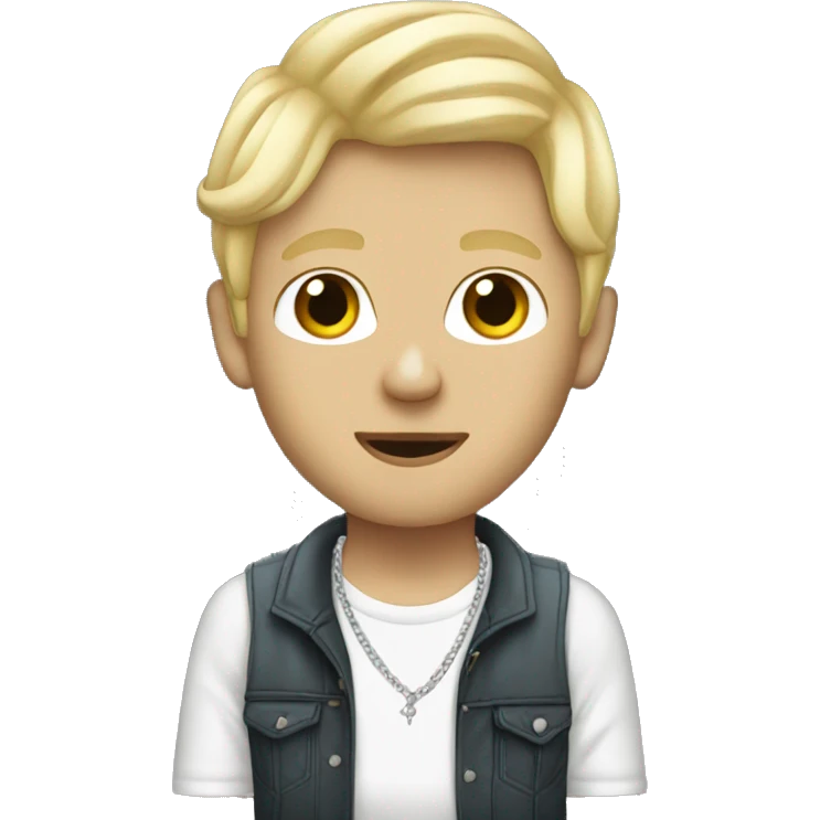 blonde white boy rapper emoji