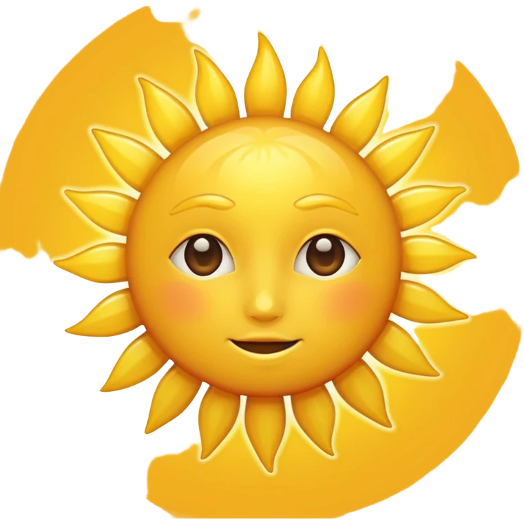 sun no face emoji