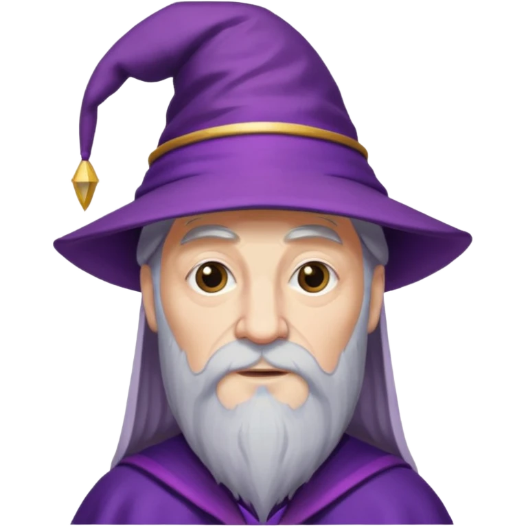 dumbledore wear purple magic hat emoji