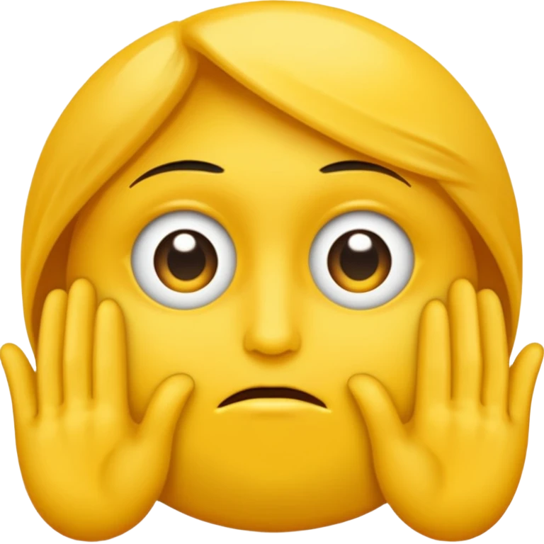 Visage jaune qui se frotte les mains avec un regard vicieux emoji