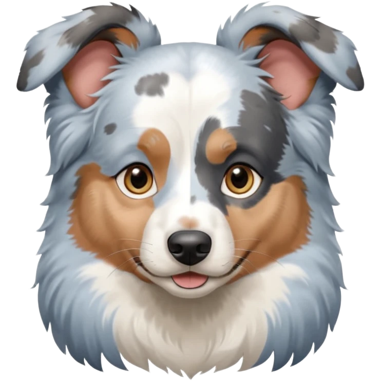 Blue merle Australian Shepherd ￼ emoji