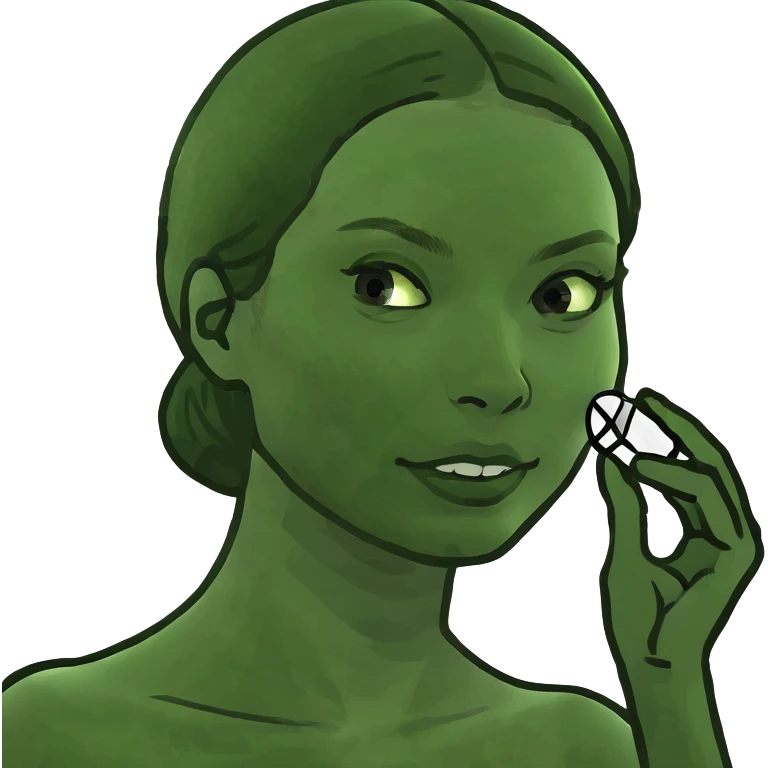 woman skincare routine emoji