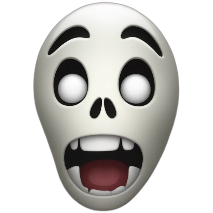 Ghost face maniac film scream emoji