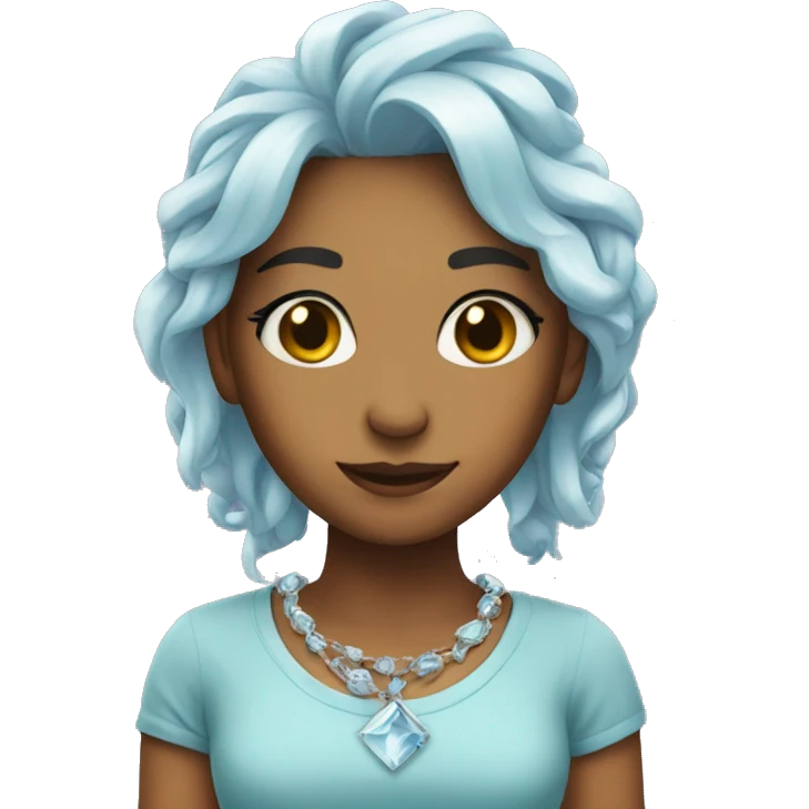 Ice spice with her necklace emoji