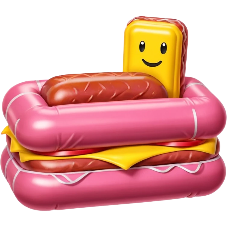  SPAM meat jeff koons style inflatable abstract art sculpture  emoji