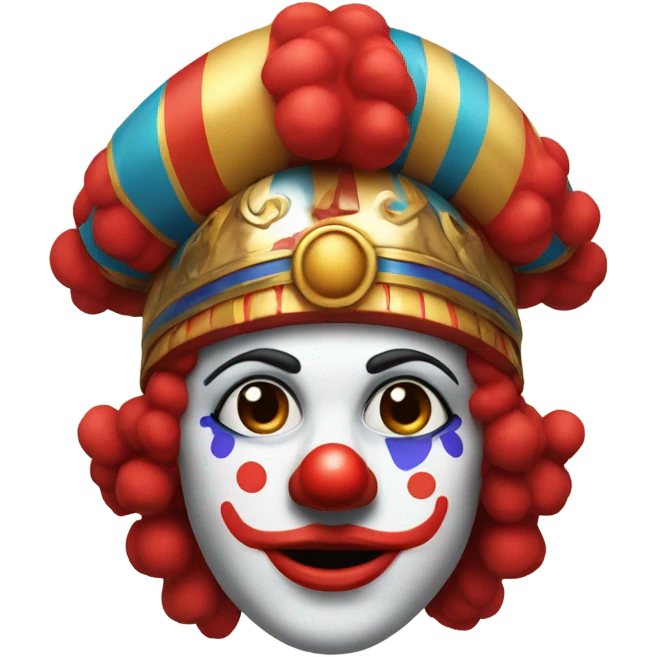 clown wearing Greek helmet emoji