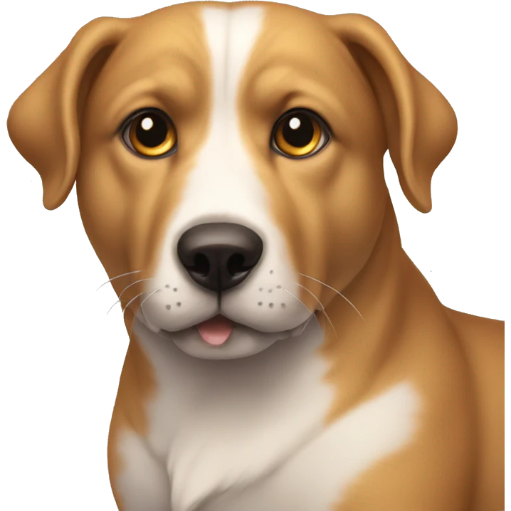 Perro encima de gata emoji