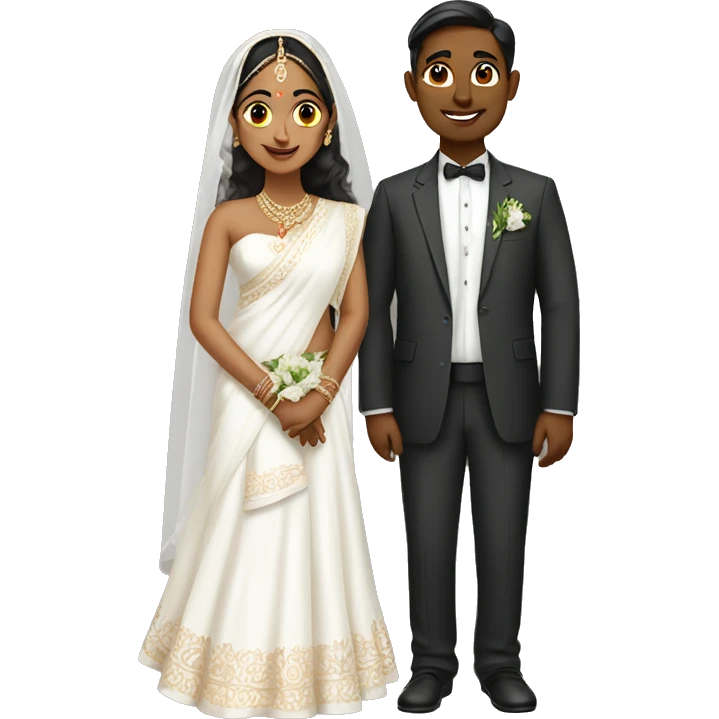 hindu white wedding emoji