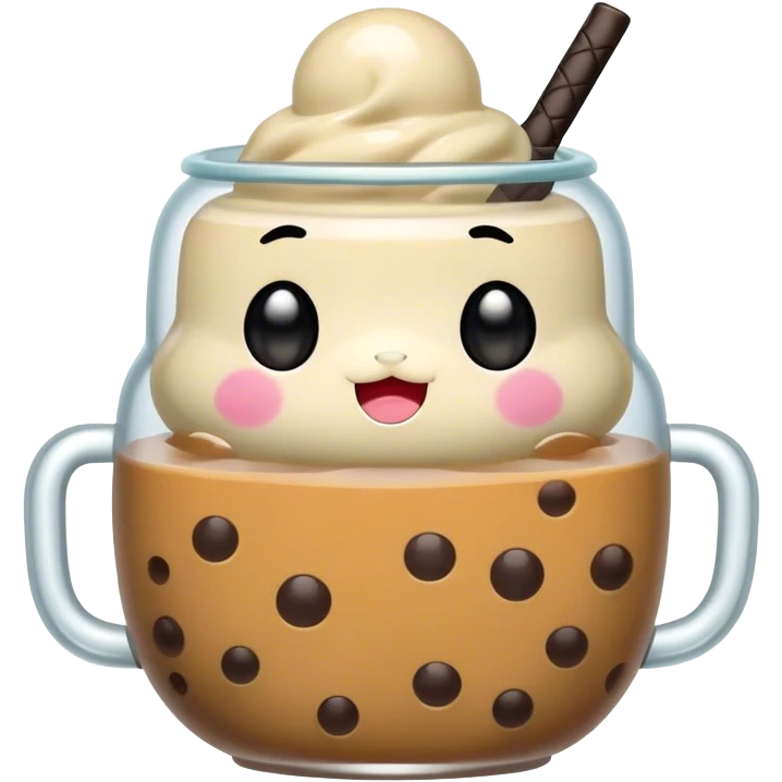 Kawaii boba emoji