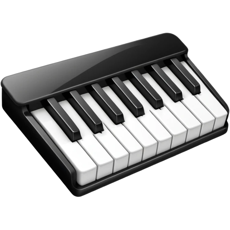  White and black keys emoji