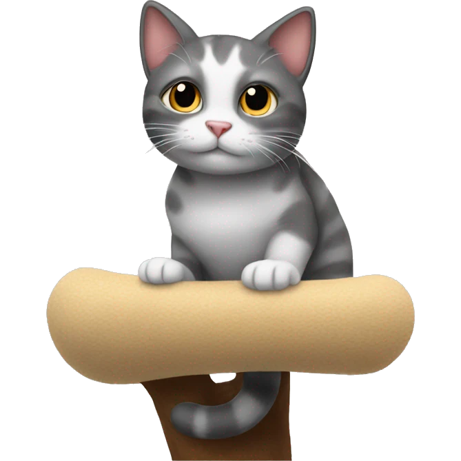 cat on cattree emoji