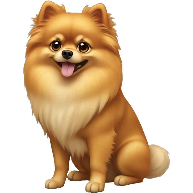 pomeranian simba  emoji