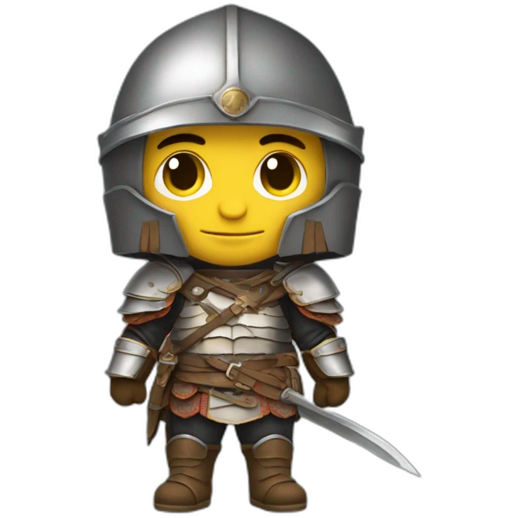 Aigle avec armure de samouraï emoji