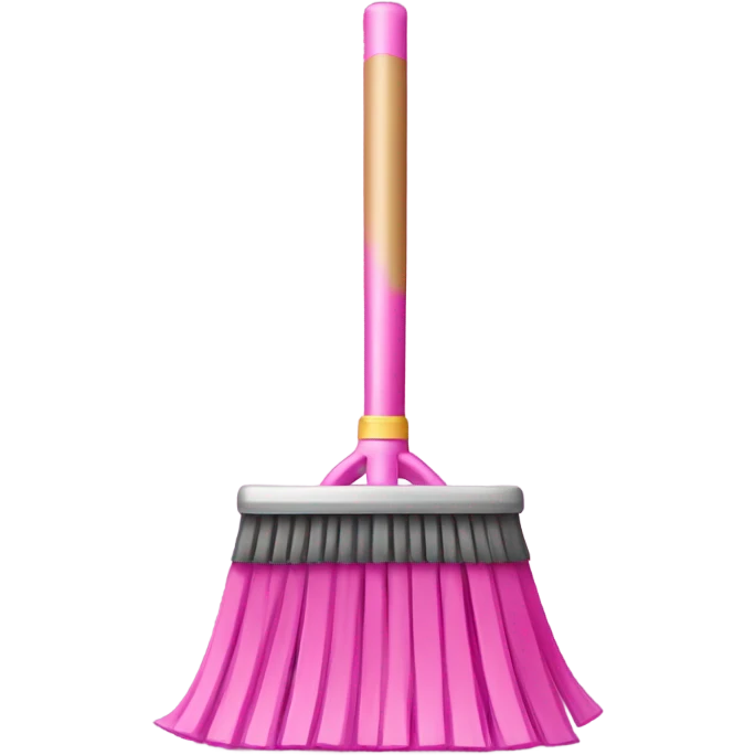 Pink broom emoji