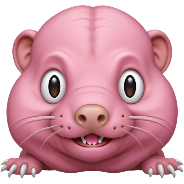 Naked mole rat emoji