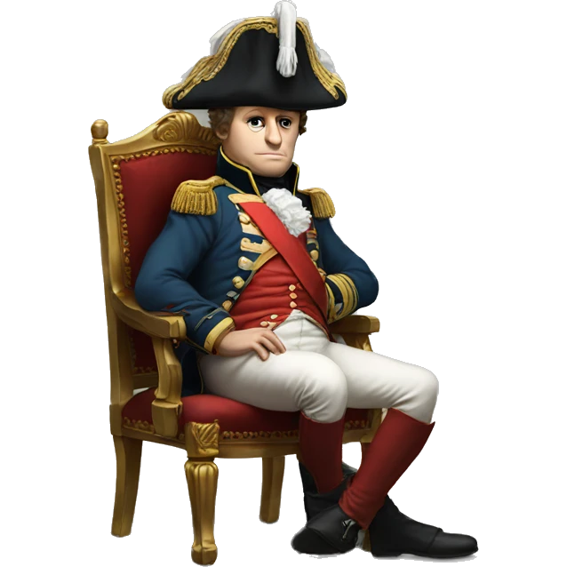 napoleon sitting there is nothing we can do pose emoji