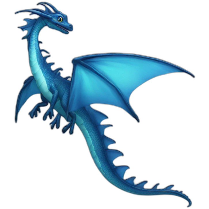 blue sea dragon emoji