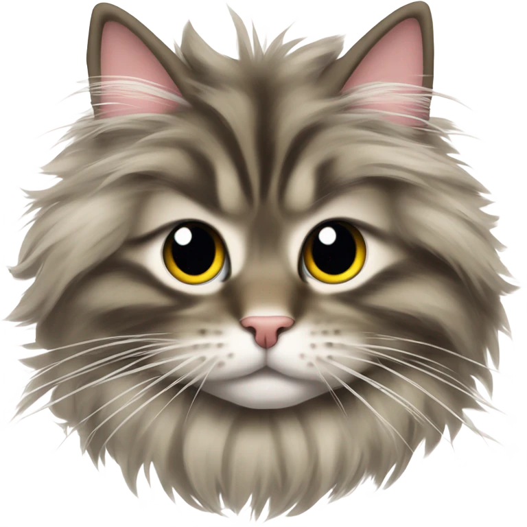 Mainecoon cat curled up super fluffy emoji