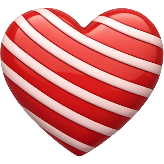 heart with a candy stripe emoji